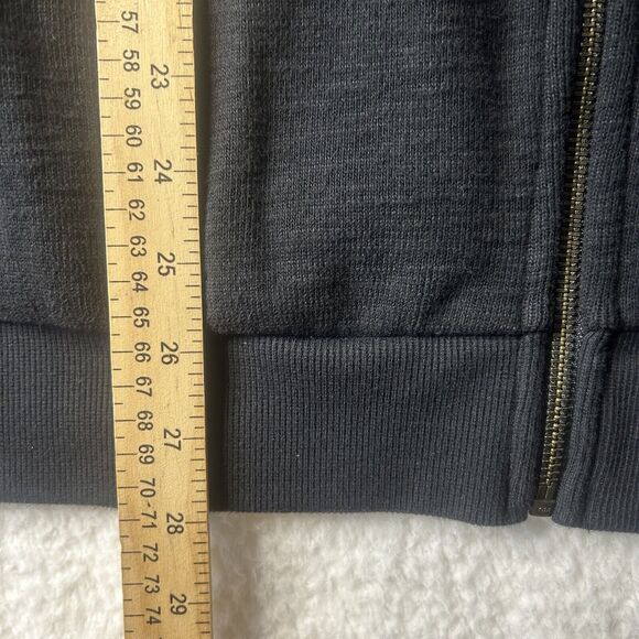 Robert Barakeet Men’s L Mock Neck Zip Cardigan Black Fall Core Winter Sweater - Picture 5 of 9